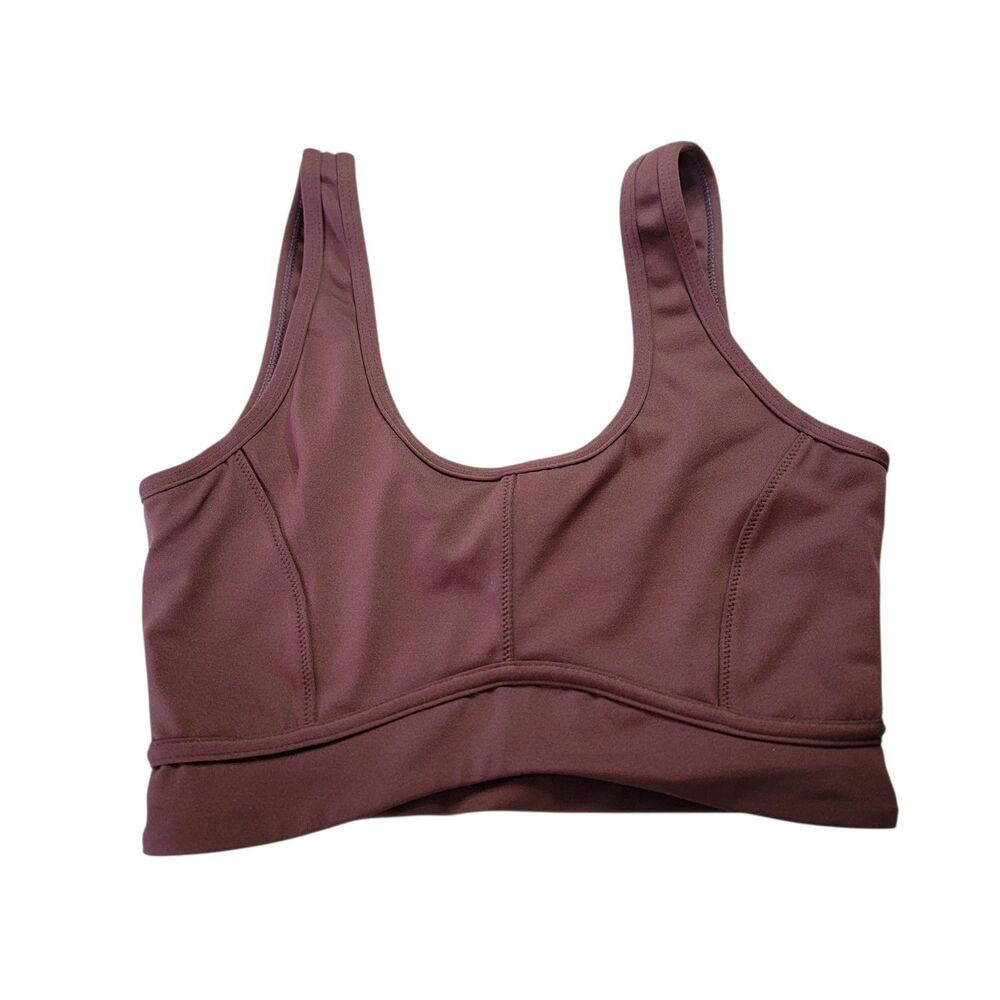ALLFENIX Brown EcoRib Contour Sports Bra Women's Size Small